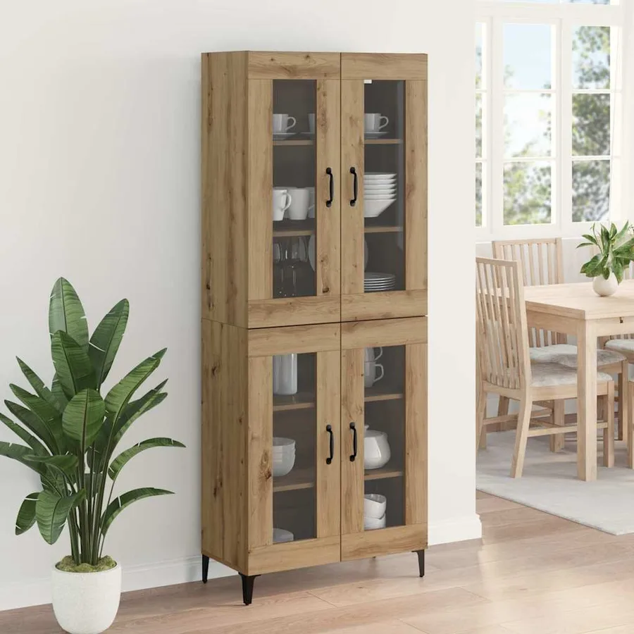 Haut Armoire Chêne artisanal 69,5 x 34 x 180 cm - 4