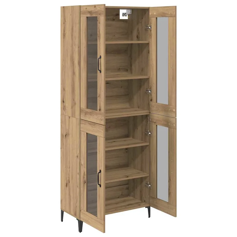 Haut Armoire Chêne artisanal 69,5 x 34 x 180 cm - 5