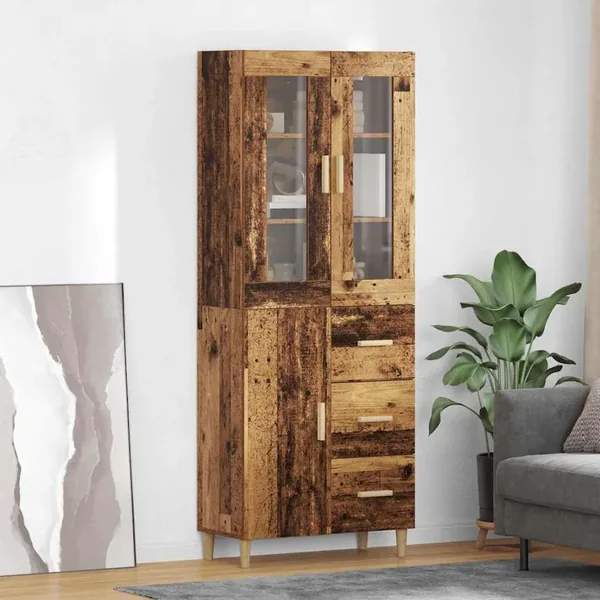Haut Armoire Bois Ancien 69,5 x 34 x 180 cm Bois d'ingénierie