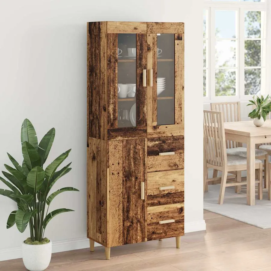 Haut Armoire Bois Ancien 69,5 x 34 x 180 cm Bois d'ingénierie - 4