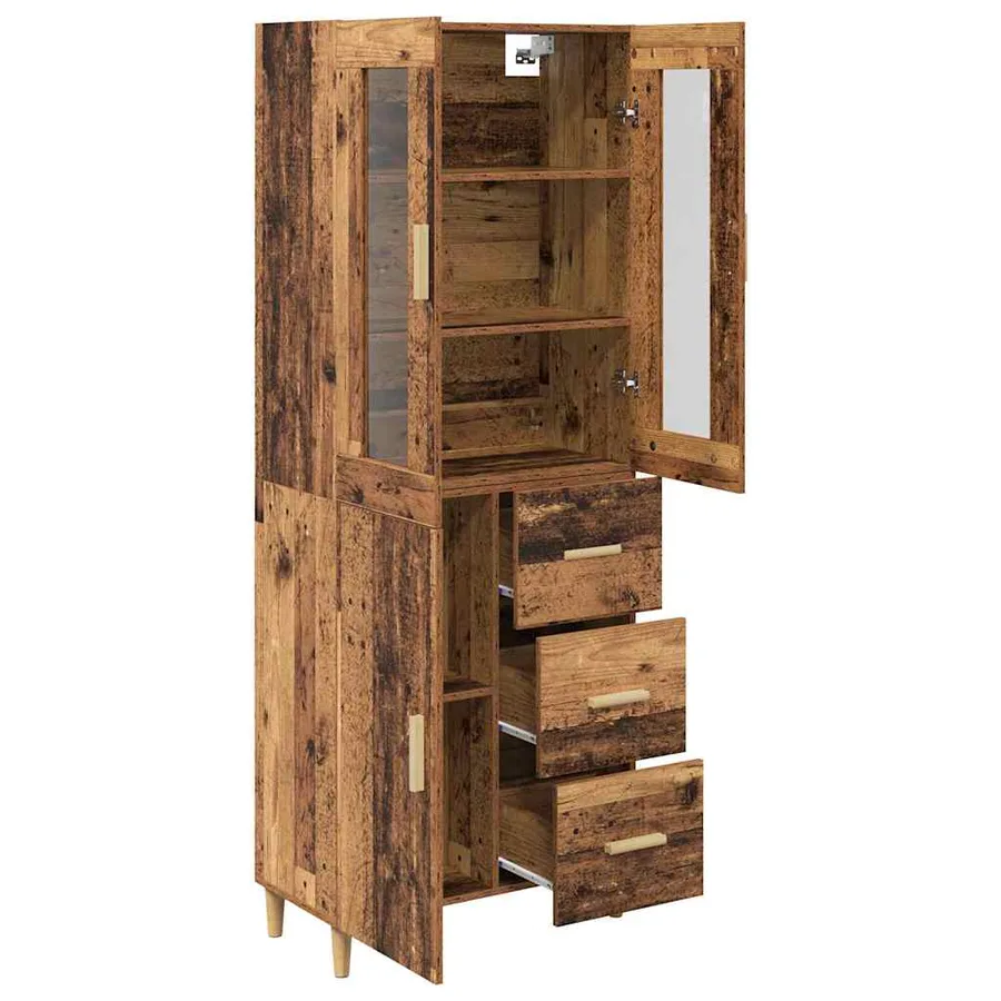 Haut Armoire Bois Ancien 69,5 x 34 x 180 cm Bois d'ingénierie - 5