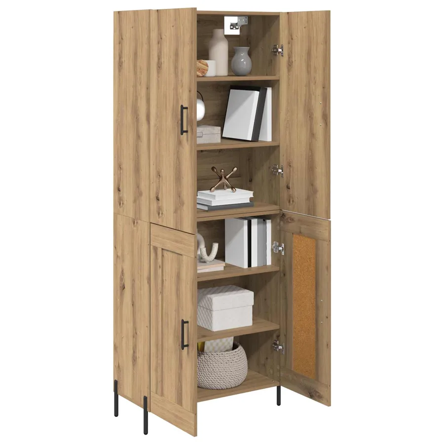 Haut Armoire Chêne artisanal 69,5 x 34 x 180 cm - 3
