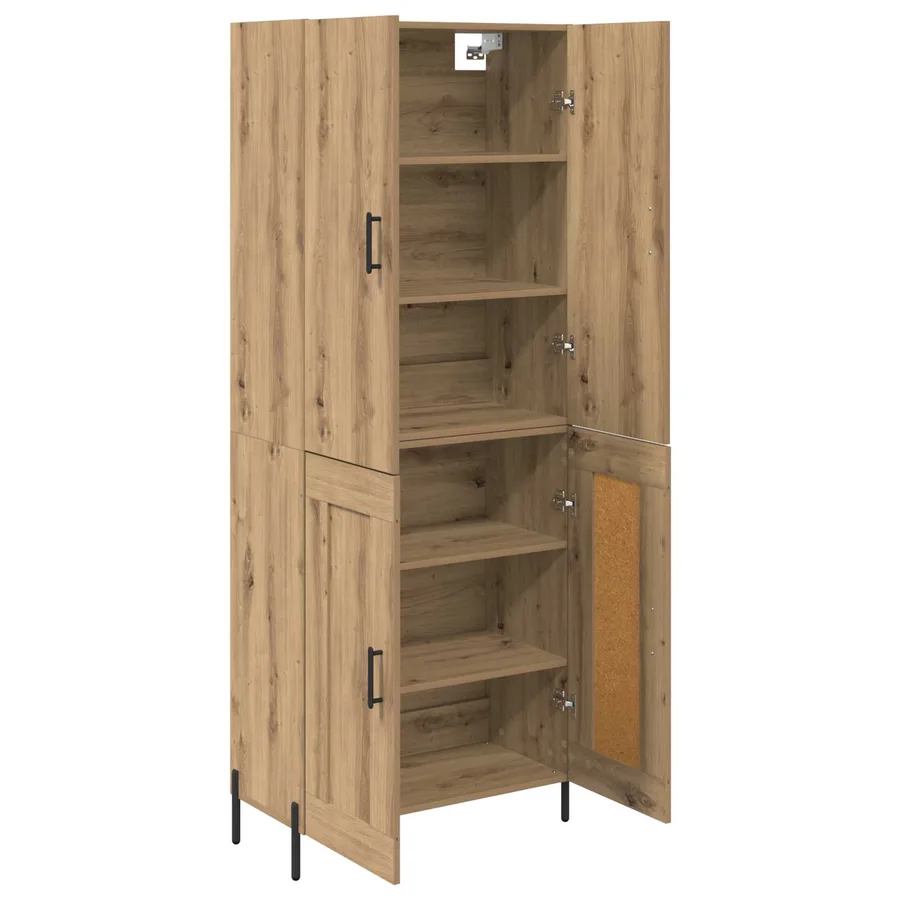 Haut Armoire Chêne artisanal 69,5 x 34 x 180 cm - 5