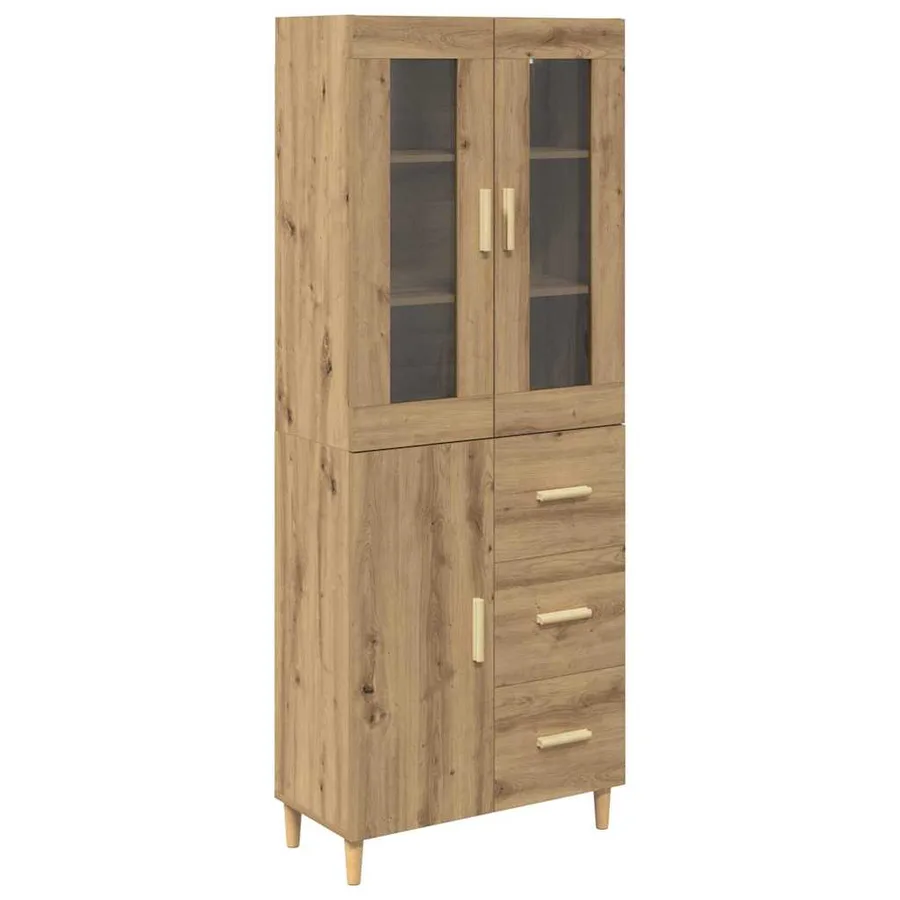 Haut Armoire Chêne artisanal 34,5 x 34 x 180 cm - 2