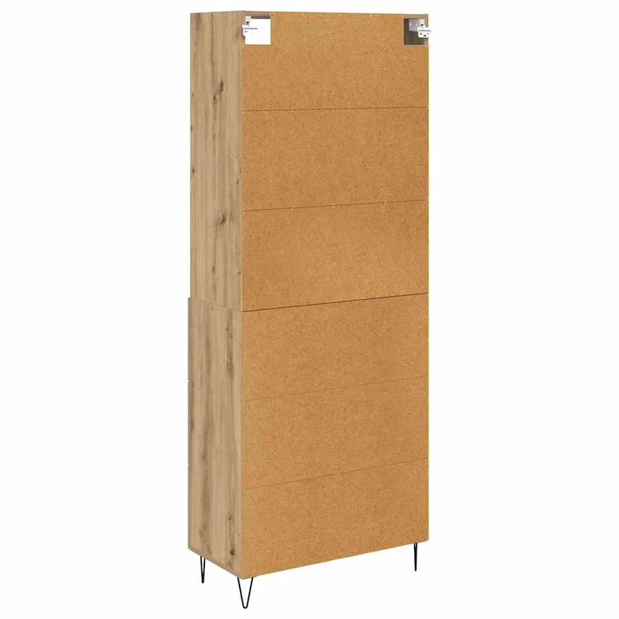 Haut Armoire 2 pcs Chêne artisanal 69,5 x 34 x 180 cm - 8