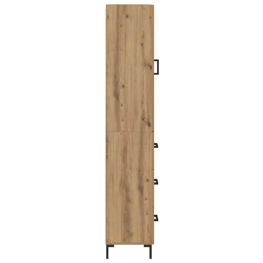 Haut Armoire Chêne artisanal 34,5 x 34 x 180 cm - 9