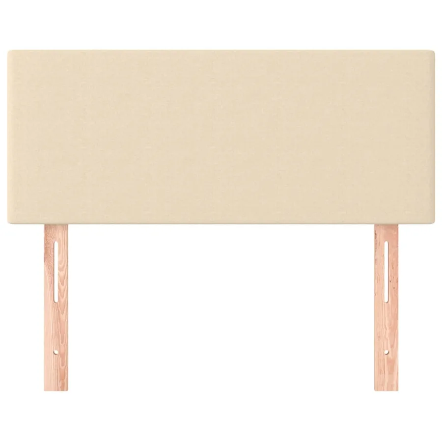 Tête de lit Crème 100x5x78/88 cm Tissu - 3