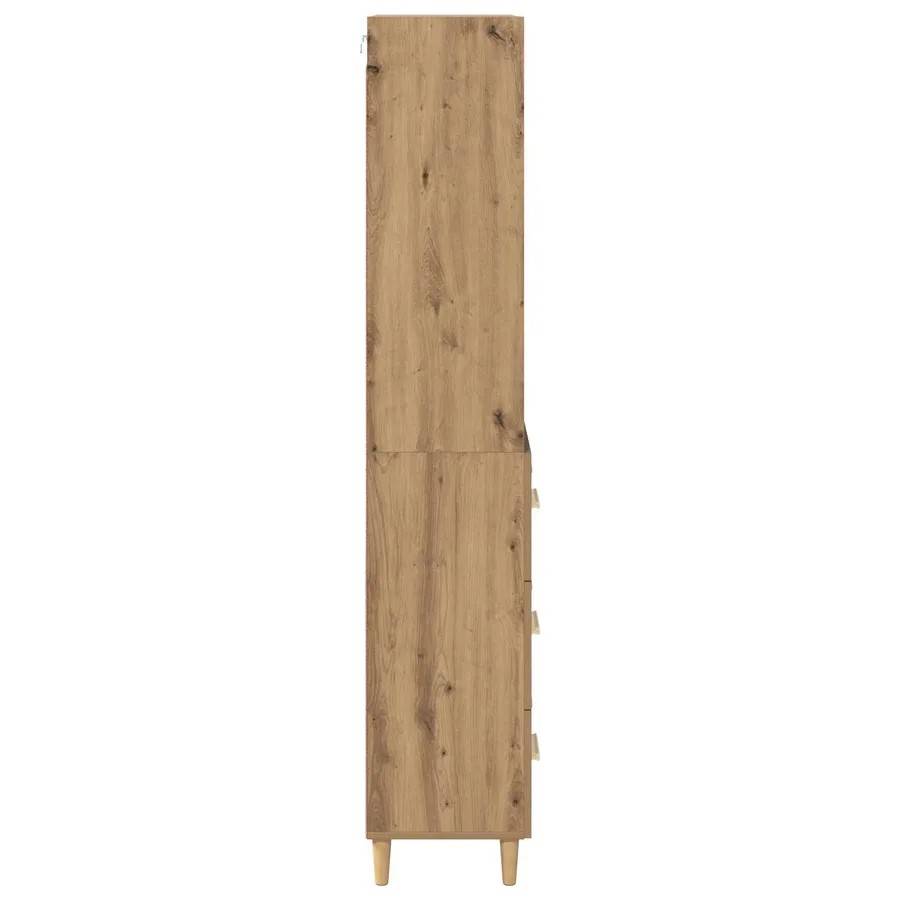 Haut Armoire Chêne artisanal 69,5 x 32,5 x 180 cm - 9