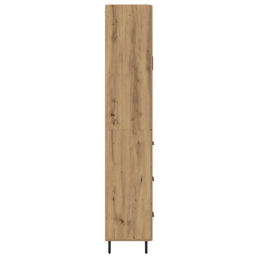 Haut Armoire 2 pcs Chêne artisanal 69,5 x 34 x 180 cm - 9