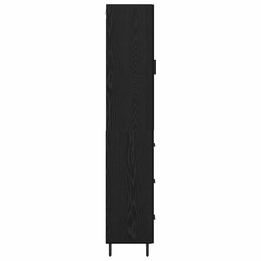 Haut Armoire Chêne noir 34,5 x 34 x 180 cm Bois d'ingénierie - 9