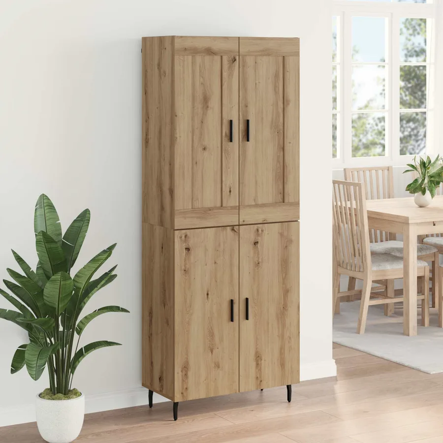 Haut Armoire 2 pcs Chêne artisanal 69,5 x 34 x 180 cm - 4