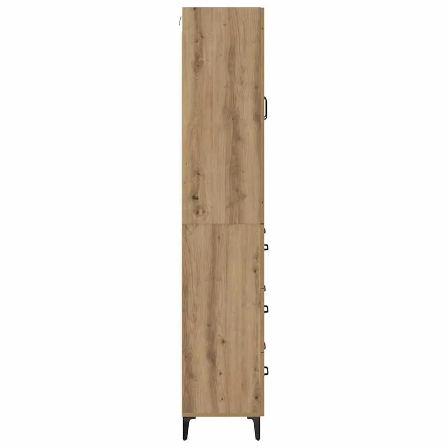 Haut Armoire Chêne artisanal 69,5 x 34 x 180 cm - 9