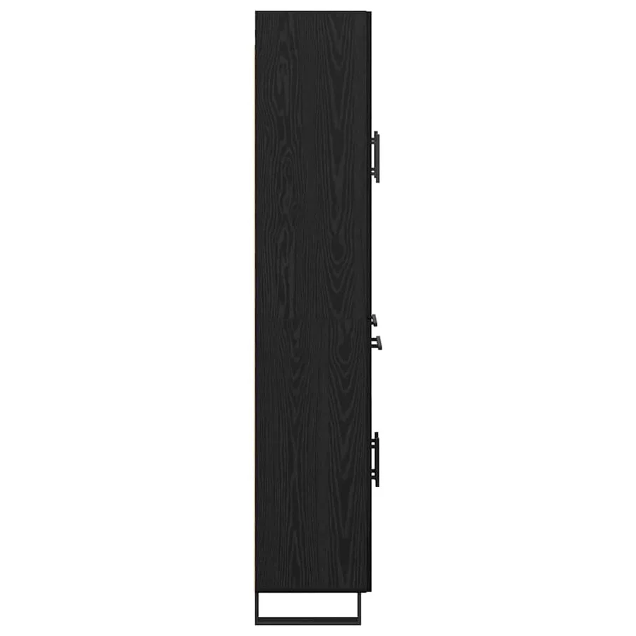 Haut Armoire avec tiroir 2 pcs Chêne noir 69,5 x 34 x 180 cm - 9