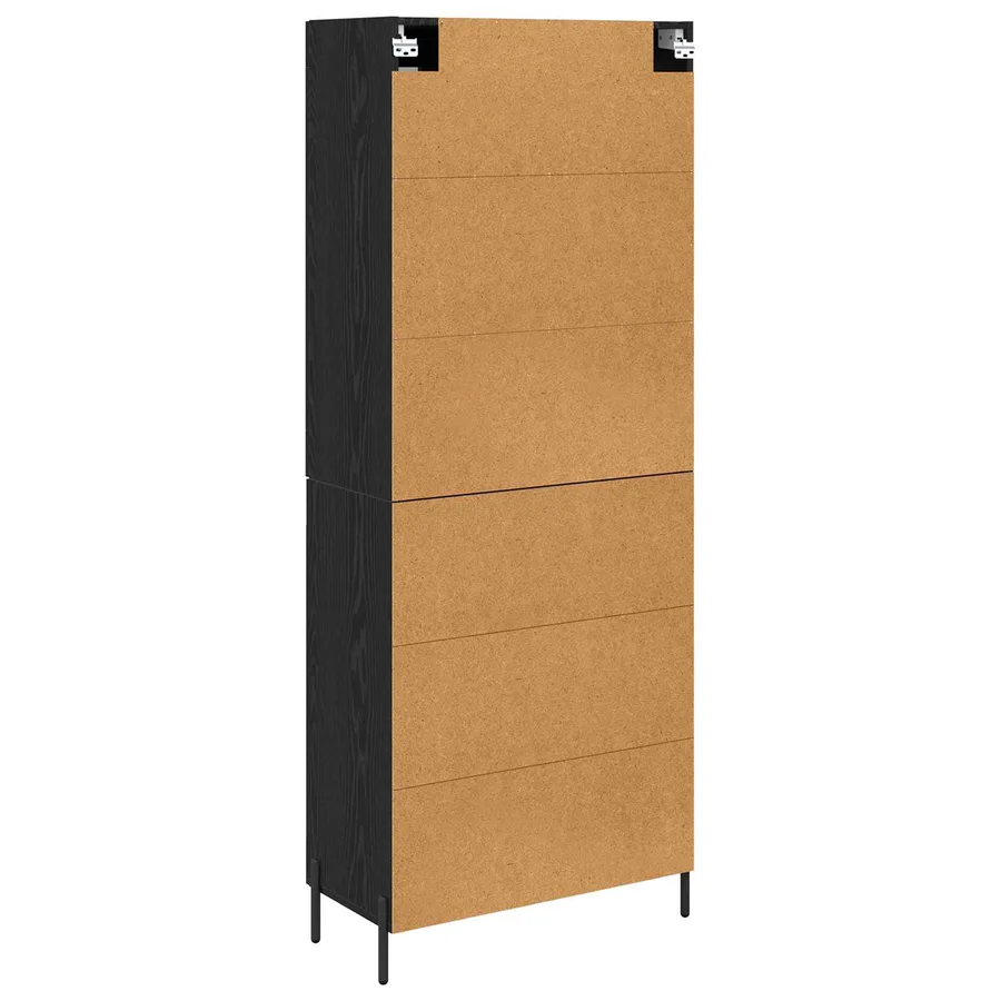 Haut Armoire Chêne noir 69,5 x 34 x 180 cm Bois d'ingénierie - 10