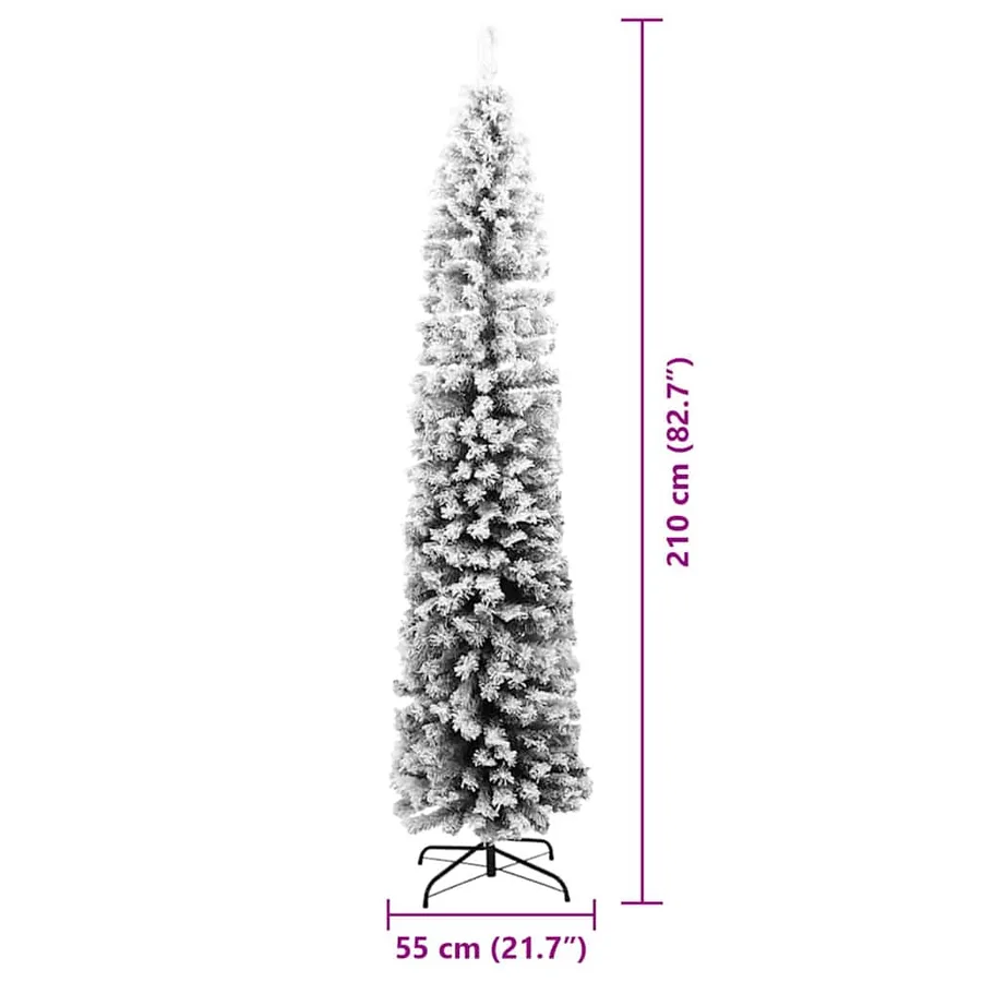 Sapin de Noël artificiel Vert 210 cm PVC et acier et plastique - 9