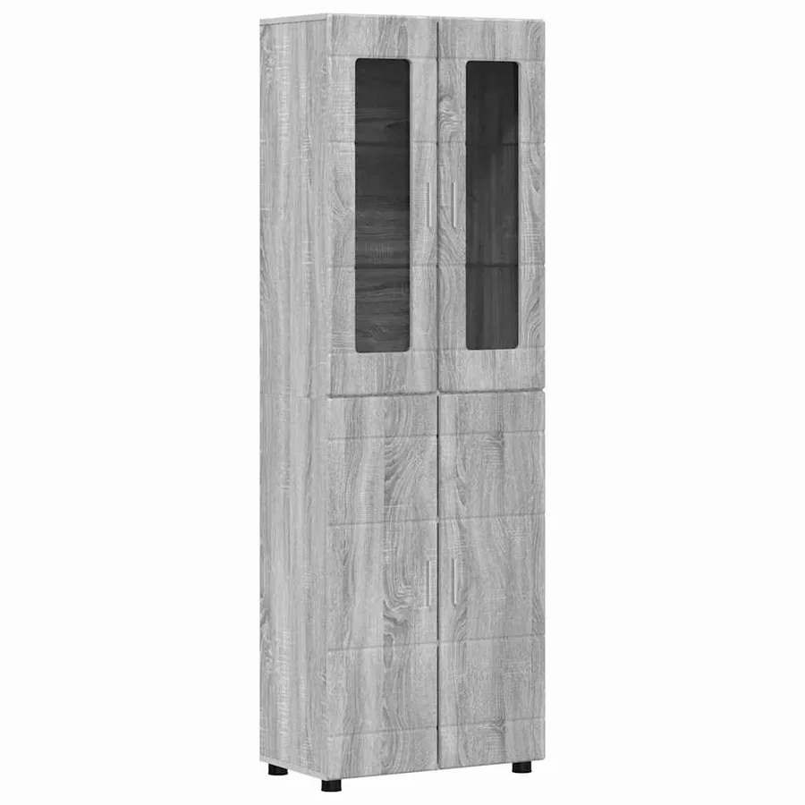 Ensemble meuble TV FLORIN 3 pcs Gris Sonoma Bois d'ingénierie - 7