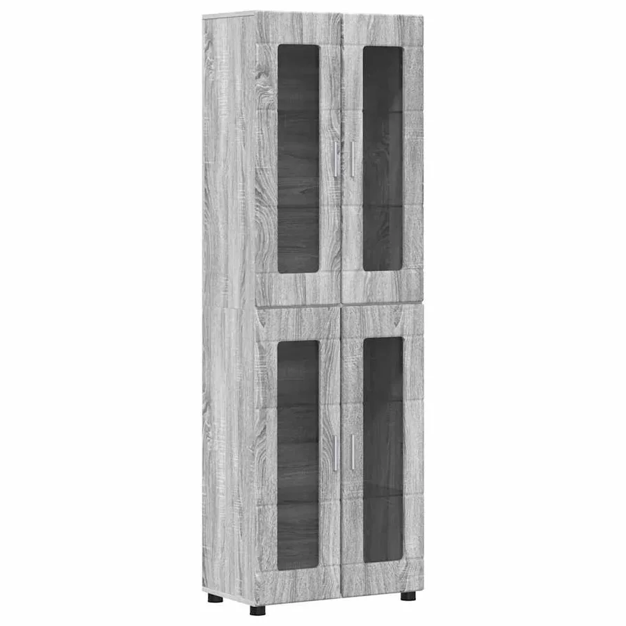Ensemble meuble TV FLORIN 3 pcs Gris Sonoma Bois d'ingénierie - 7