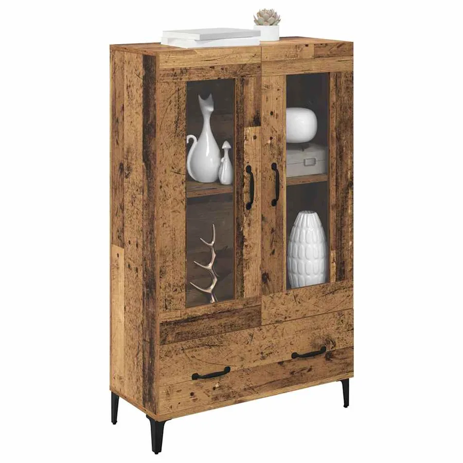 Haut Armoire avec tiroir Bois Ancien 70 x 31 x 115 cm - 3