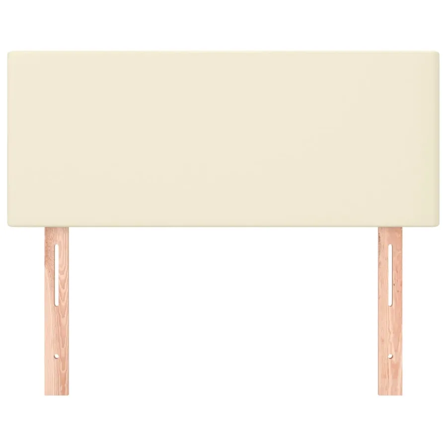 Tête de lit Crème 80x5x78/88 cm Similicuir - 3
