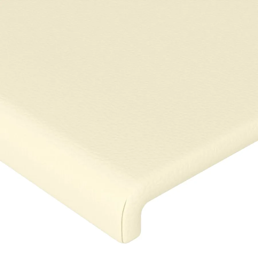 Tête de lit Crème 80x5x78/88 cm Similicuir - 4