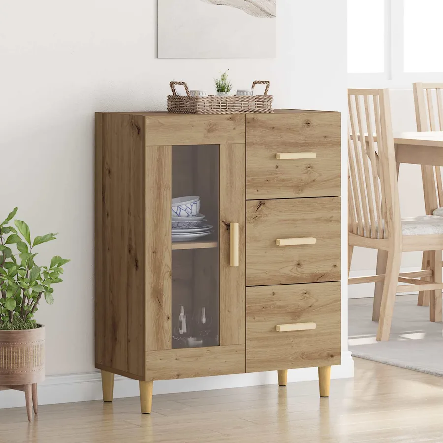 Buffet Chêne artisanal 69,5 x 34 x 90 cm Bois d'ingénierie
