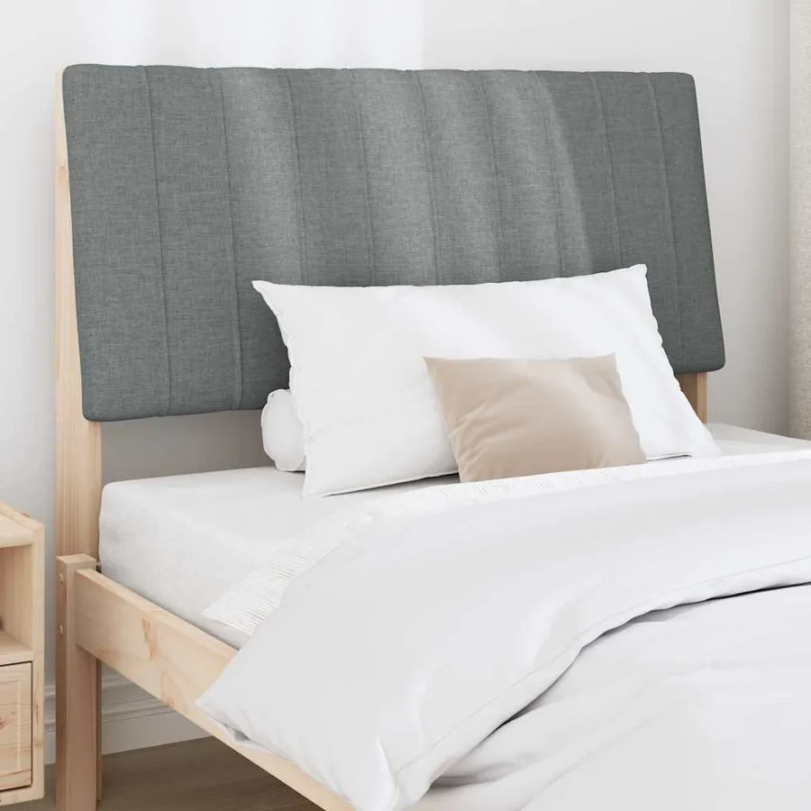 Tête de lit capitonnée Gris foncé 100 cm Pin massif - 3