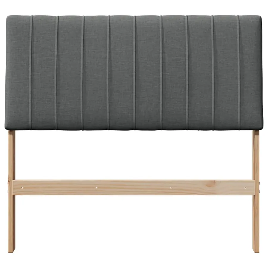 Tête de lit capitonnée Gris foncé 100 cm Pin massif - 4