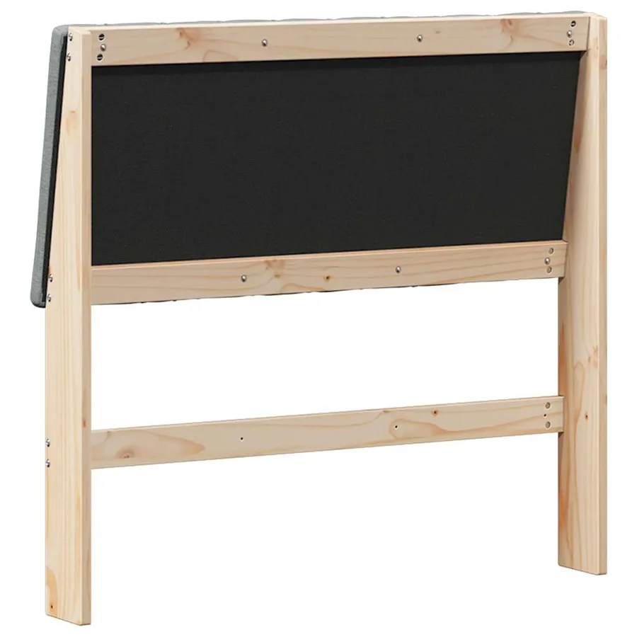 Tête de lit capitonnée Gris foncé 100 cm Pin massif - 6