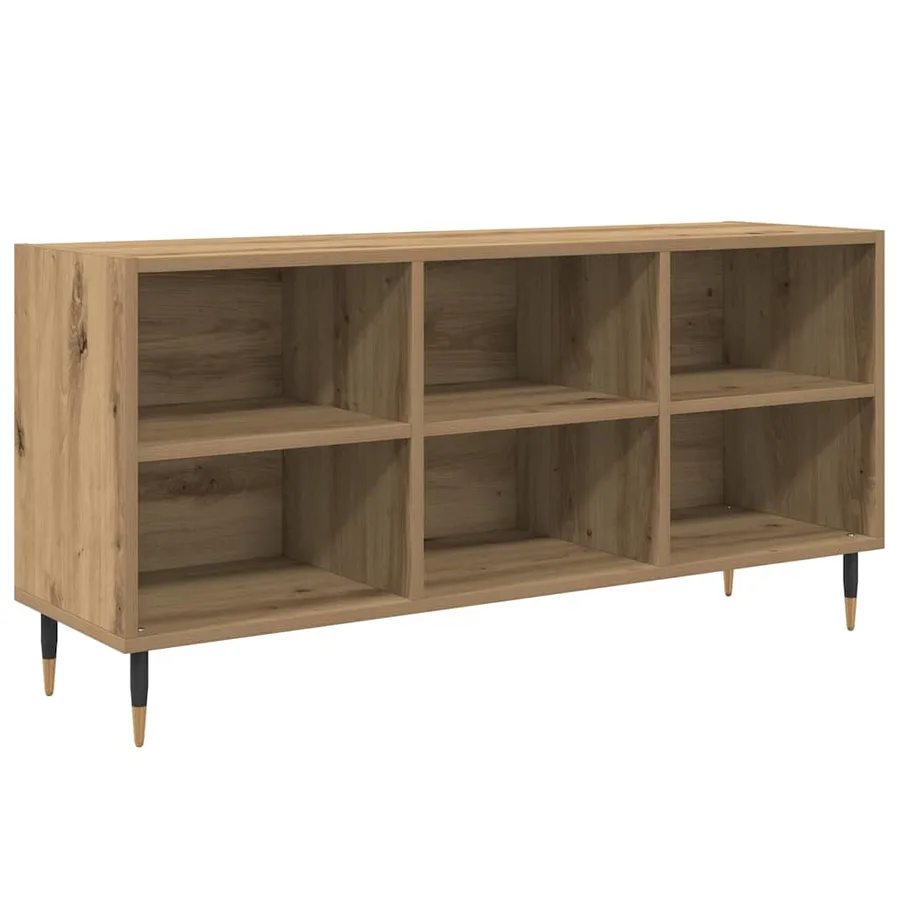 Meuble TV 103,5 x 30 x 50 cm Chêne artisanal Bois d'ingénierie - 2