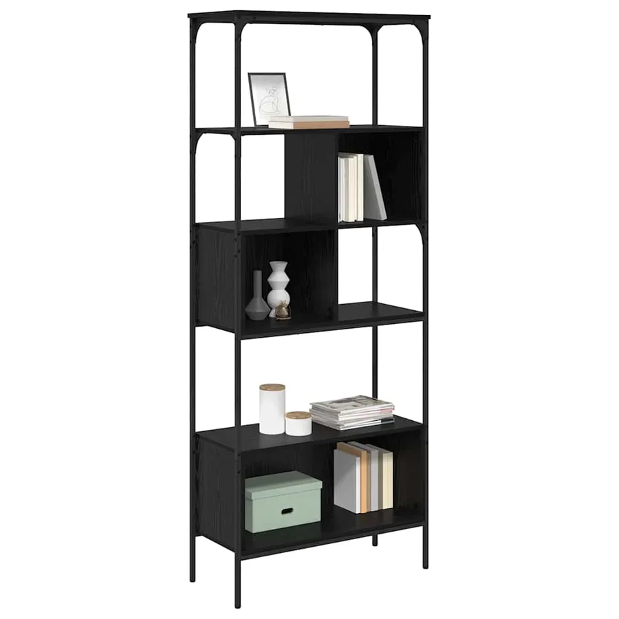 Bibliothèque Chêne noir 76 x 33 x 188,5 cm Bois d'ingénierie - 3