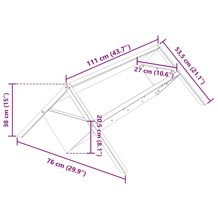 Trough d'alimentation pour le bétail Argent 111 x 76 x 38 cm - 13