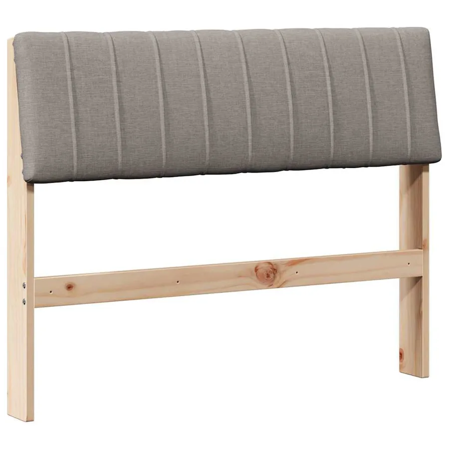 Tête de lit capitonnée Taupe 100 cm Pin massif - 2