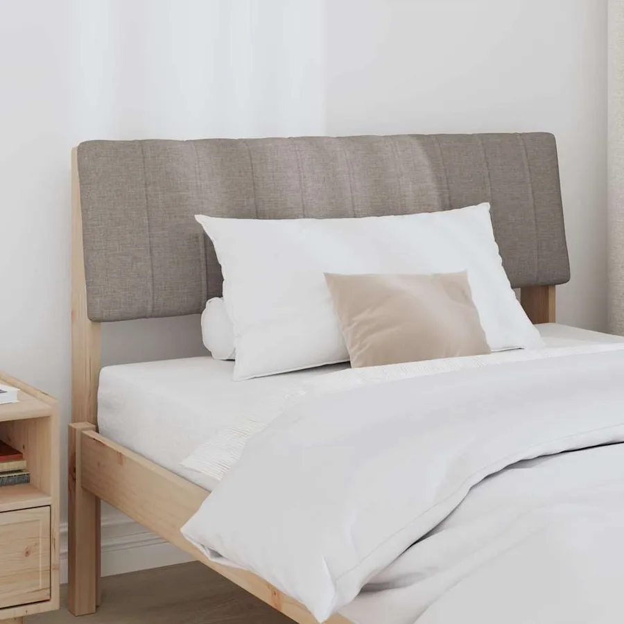 Tête de lit capitonnée Taupe 100 cm Pin massif - 3