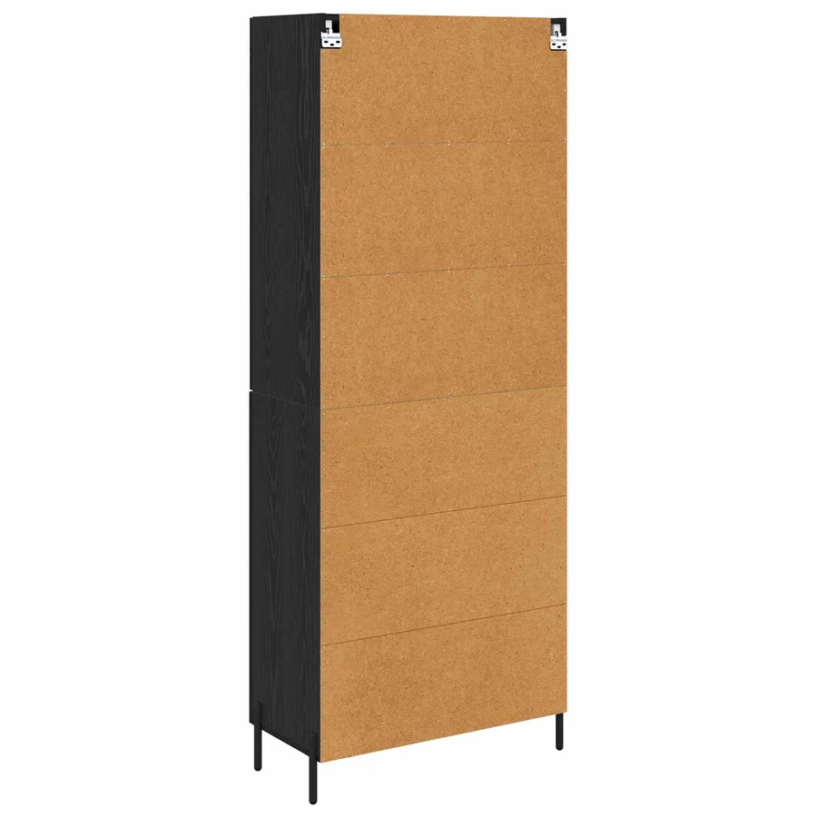 Haut Armoire Chêne noir 69,5 x 34 x 180 cm Bois d'ingénierie - 10