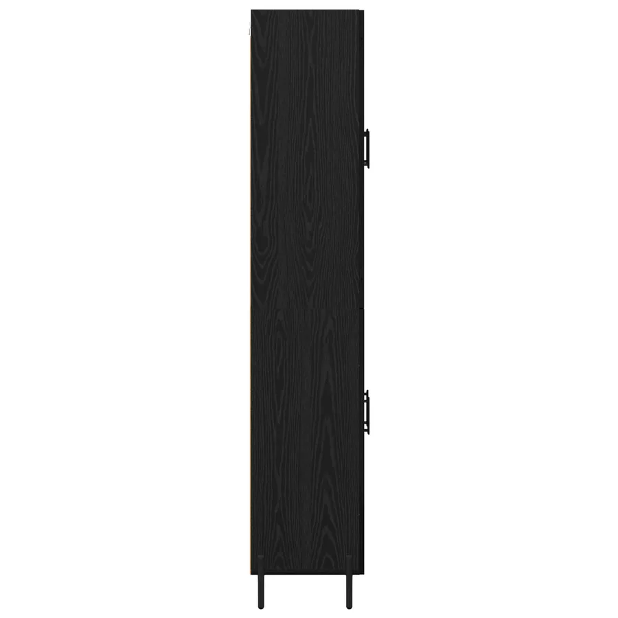 Haut Armoire Chêne noir 69,5 x 34 x 180 cm Bois d'ingénierie - 9