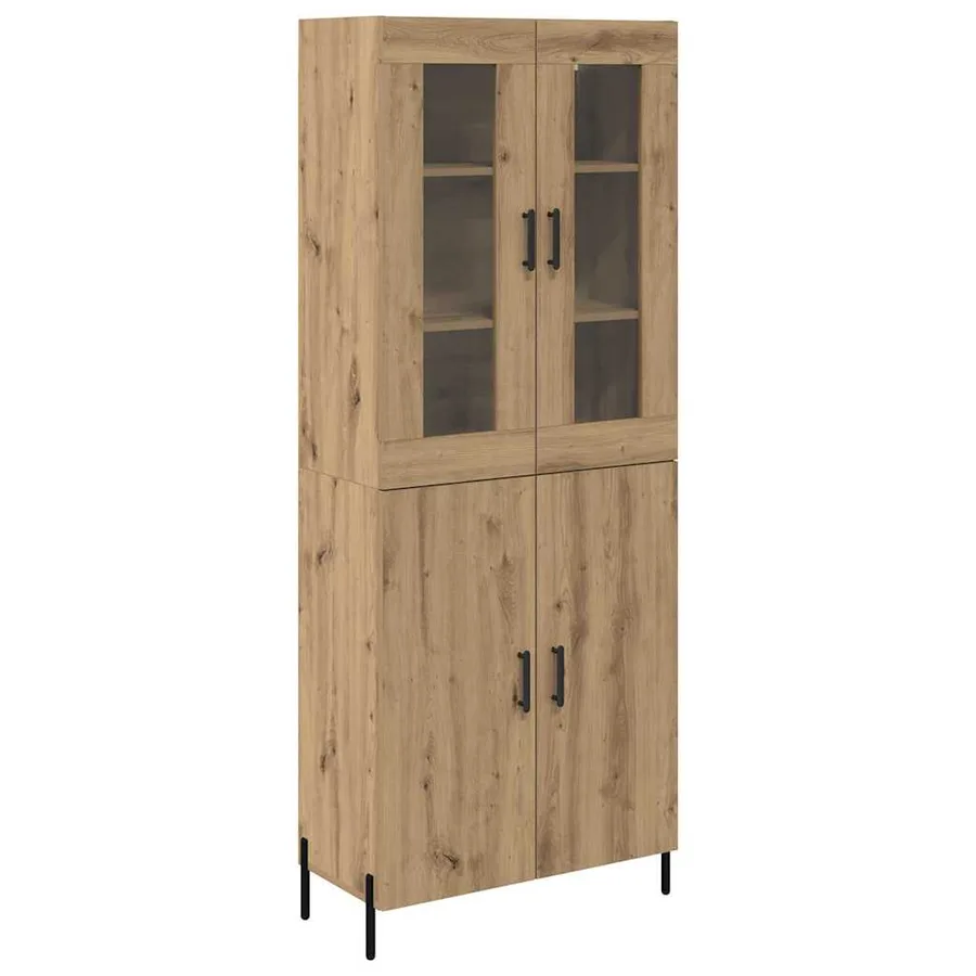 Haut Armoire Chêne artisanal 69,5 x 34 x 180 cm - 2