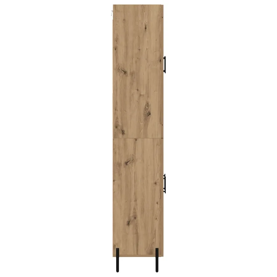 Haut Armoire Chêne artisanal 69,5 x 34 x 180 cm - 9