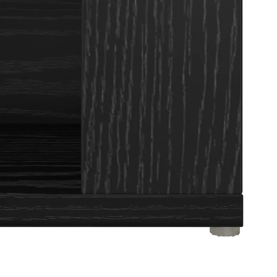 Buffet Chêne noir 100 x 30 x 59,5 cm Bois d'ingénierie - 11