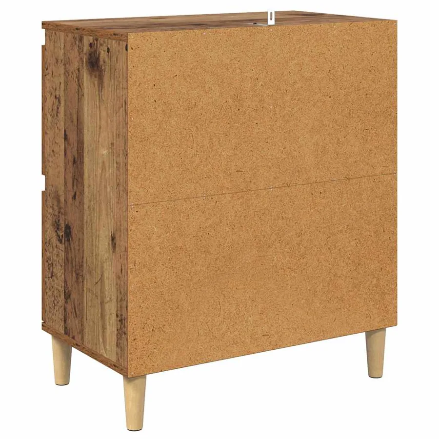 Buffets 2 pcs Bois Ancien 60 x 35 x 70 cm Bois d'ingénierie - 9