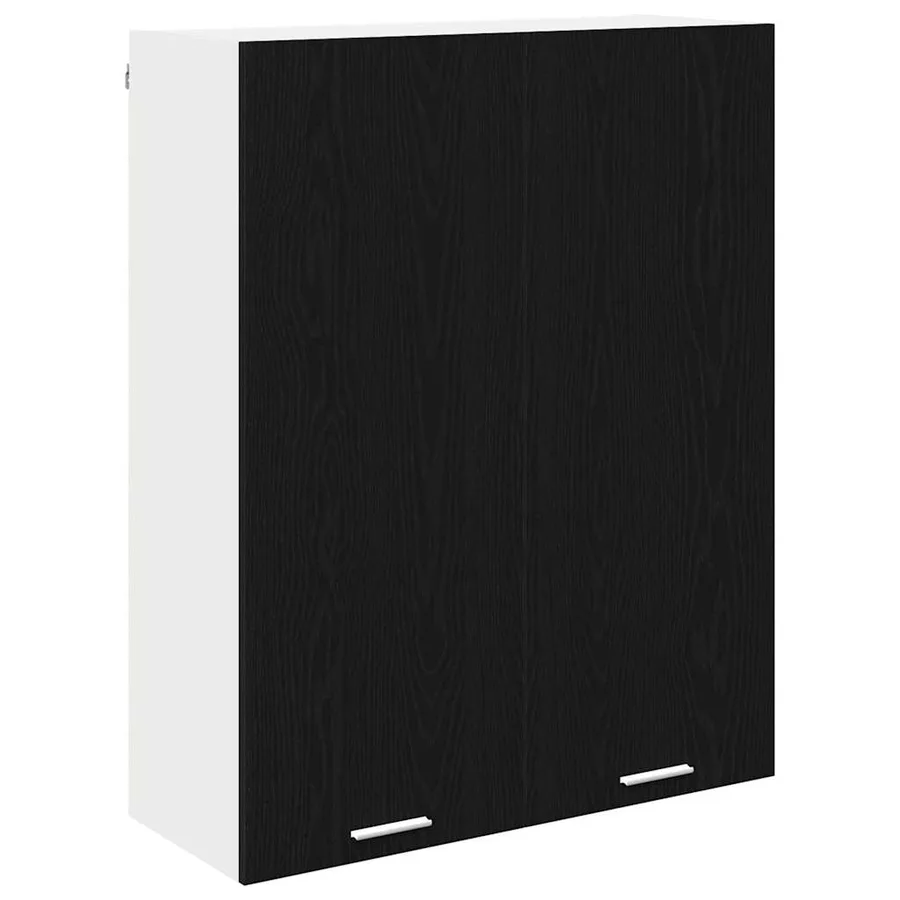 Armoire suspendue Chêne noir 80 x 31 x 100 cm Bois d'ingénierie - 2