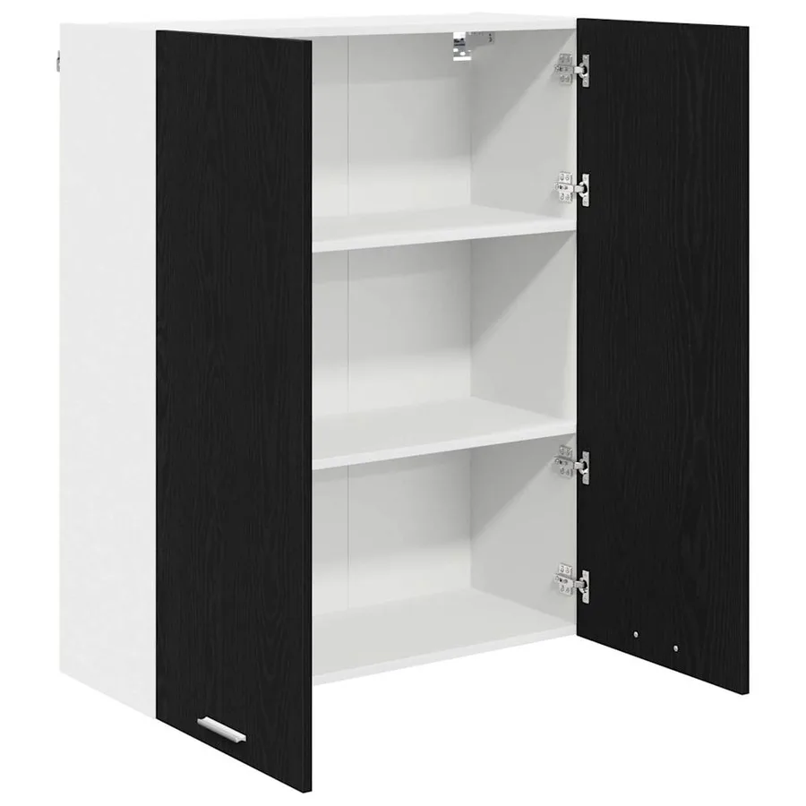 Armoire suspendue Chêne noir 80 x 31 x 100 cm Bois d'ingénierie - 5
