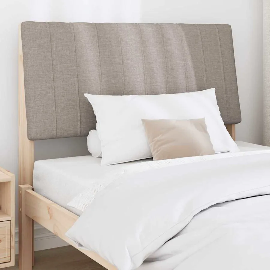 Tête de lit capitonnée Taupe 100 cm Pin massif - 3