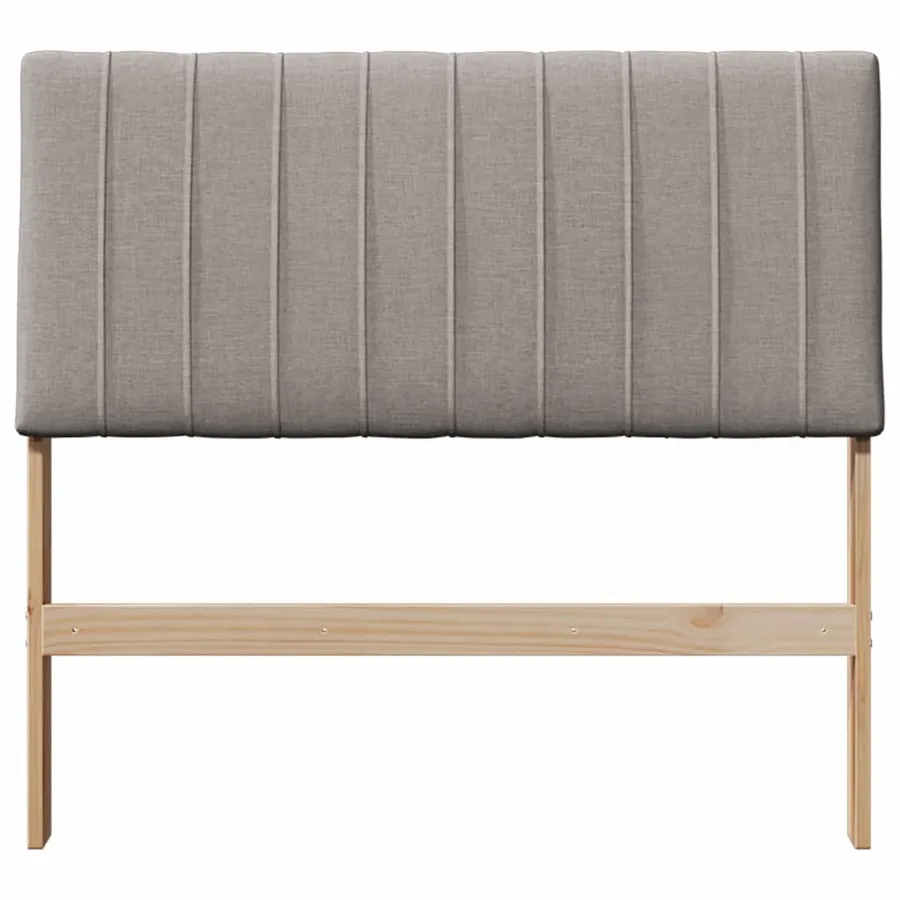 Tête de lit capitonnée Taupe 100 cm Pin massif - 4