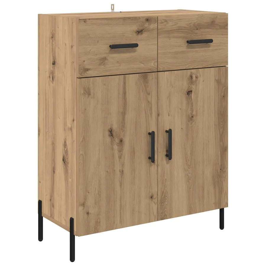 Buffet Chêne artisanal 69,5 x 34 x 90 cm Bois d'ingénierie - 2