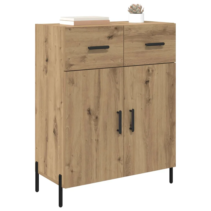 Buffet Chêne artisanal 69,5 x 34 x 90 cm Bois d'ingénierie - 3