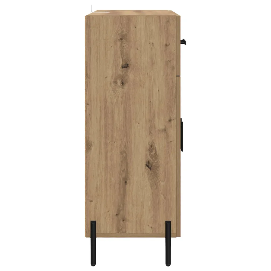 Buffet Chêne artisanal 69,5 x 34 x 90 cm Bois d'ingénierie - 7
