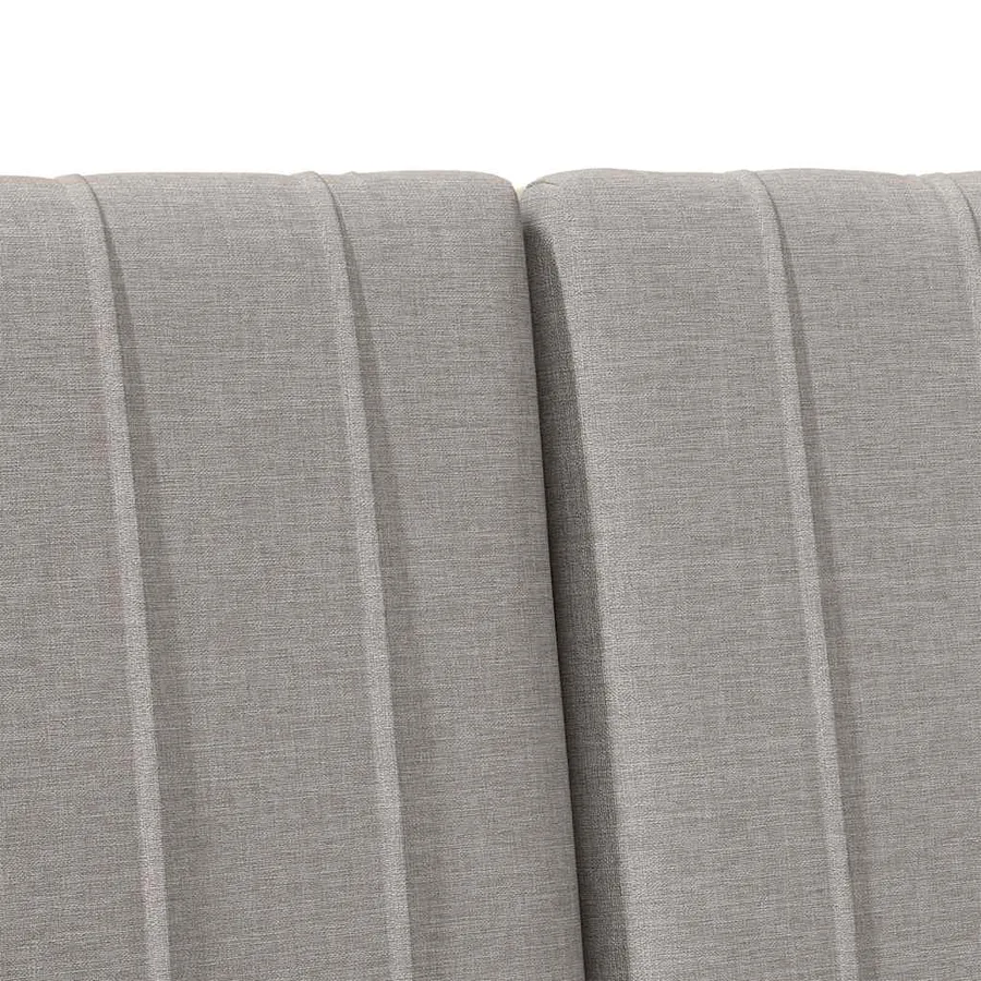 Tête de lit capitonnée Taupe 200 cm Pin massif - 7
