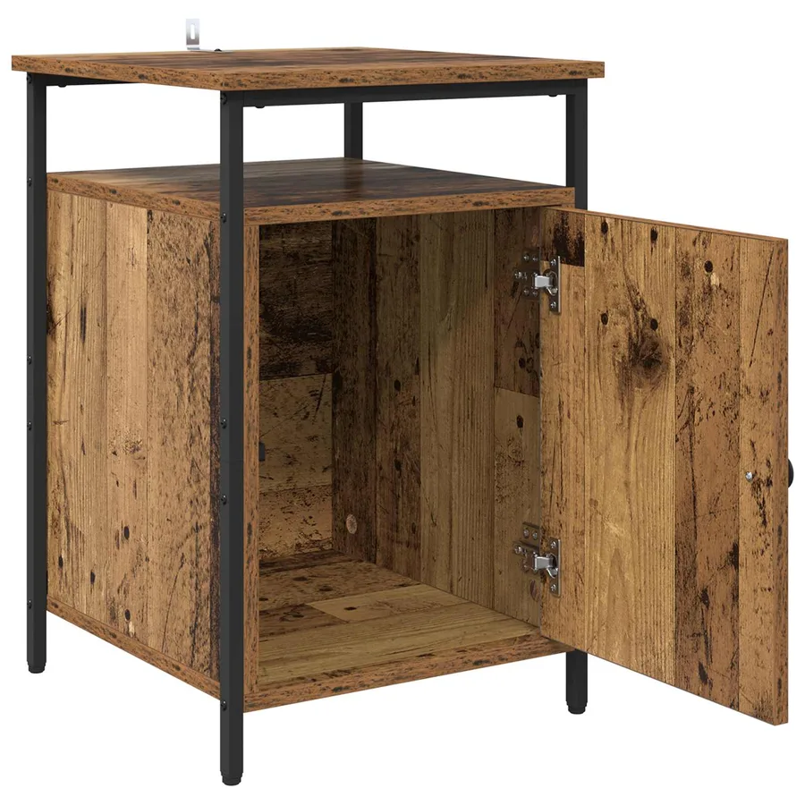 Cabinet de chevet 2 pcs Bois ancien 40 x 42 x 60cm - 5