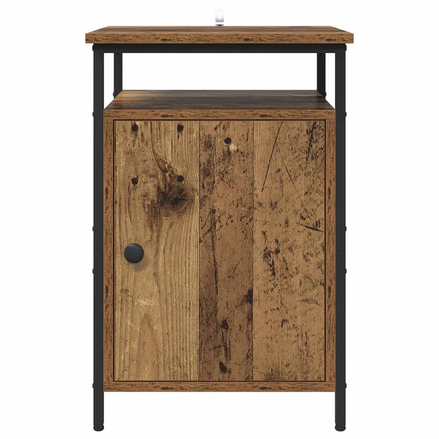 Cabinet de chevet 2 pcs Bois ancien 40 x 42 x 60cm - 7