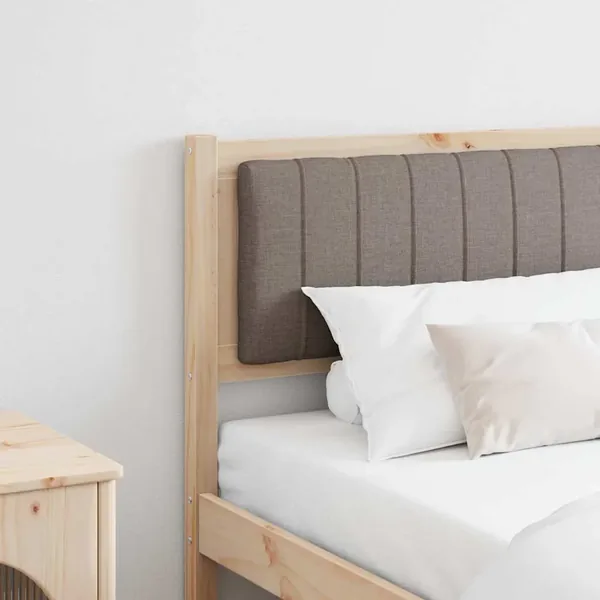 Tête de lit capitonnée Marron 180 cm Pin massif